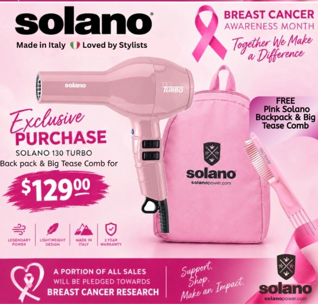 The Solano SuperSolano 232 red black hair dryer
